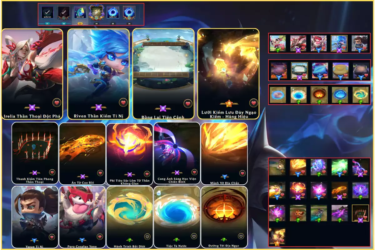 combo ire + riven + chưởng sàn hàng hiệu